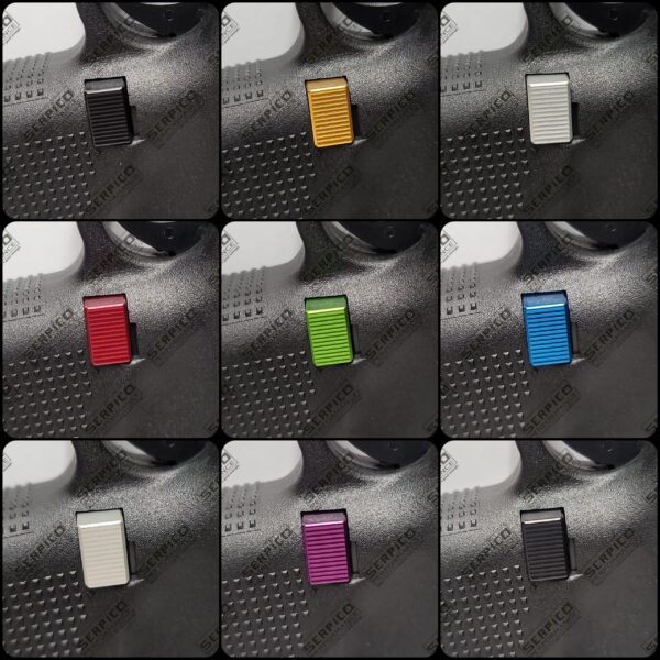 Serpico Performance® Gen 4-5 Aluminum Magazine Release Serrated