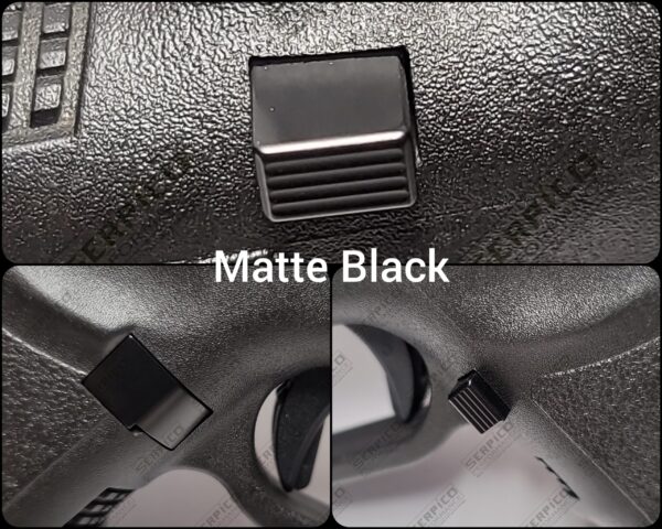 Serpico Performance® Gen 1-3 Aluminum Magazine Release Extended and Serrated - Image 3