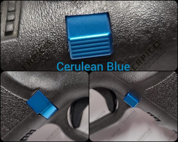 Serpico Performance® Gen 1-3 Aluminum Magazine Release Extended and Serrated - Image 8