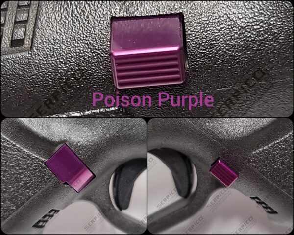 Serpico Performance® Gen 1-3 Aluminum Magazine Release Extended and Serrated - Image 7