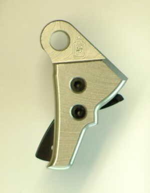 Serpico LYTE Gen 3-4 Aluminum Enhanced Trigger Shoe Silver fits Glock