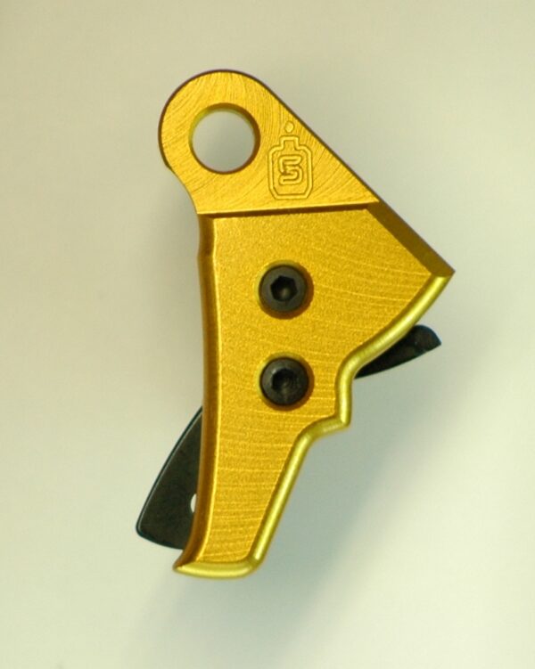 Serpico LYTE Gen 3-4 Aluminum Enhanced Trigger Shoe Midas Gold fits Glock - Image 4