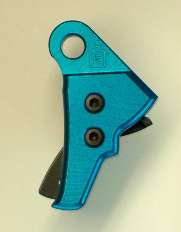 Serpico LYTE Gen 3-4 Aluminum Enhanced Trigger Shoe Cerulean Blue fits Glock - Image 2