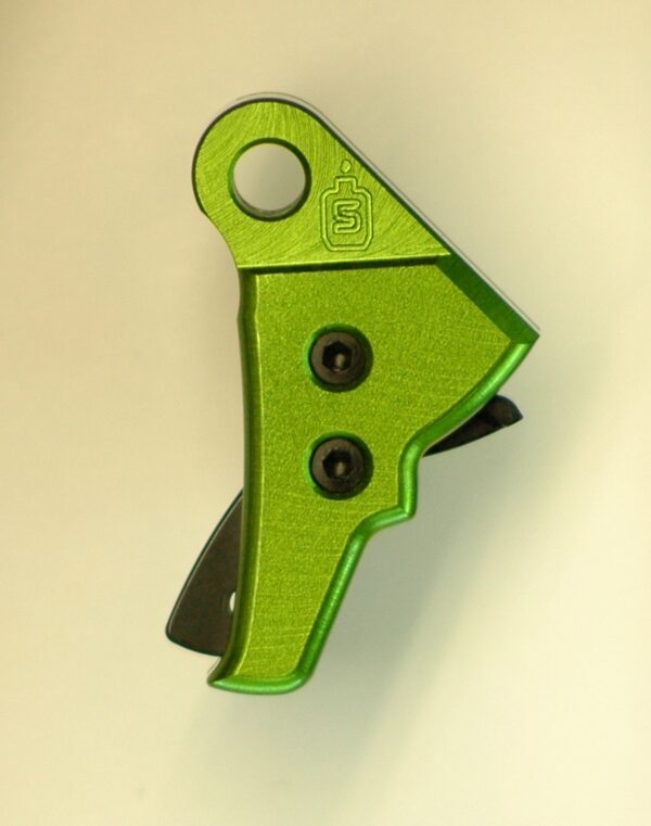 Serpico LYTE Gen 3-4 Aluminum Enhanced Trigger Shoe Zombie Green fits Glock - Image 5
