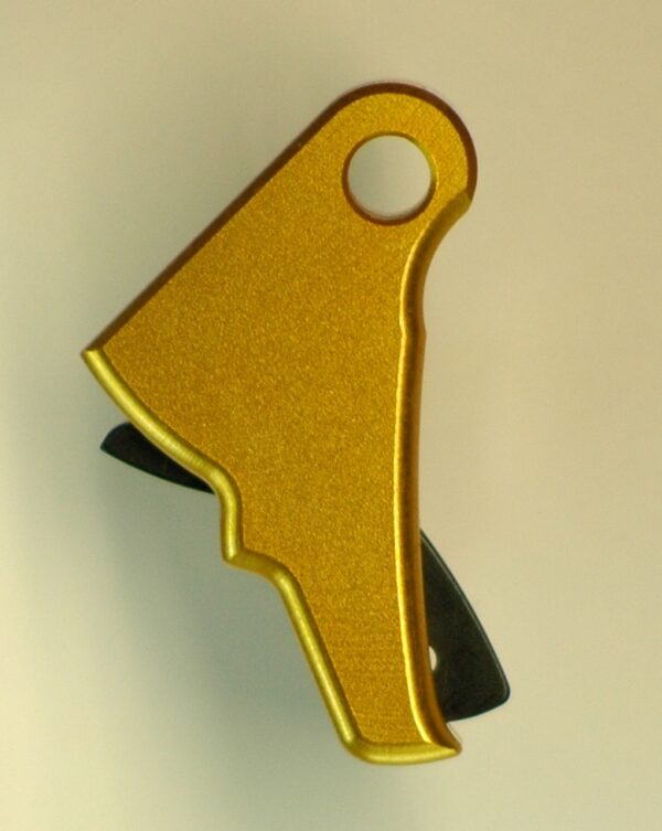 Serpico LYTE Gen 3-4 Aluminum Enhanced Trigger Shoe Midas Gold fits Glock - Image 2