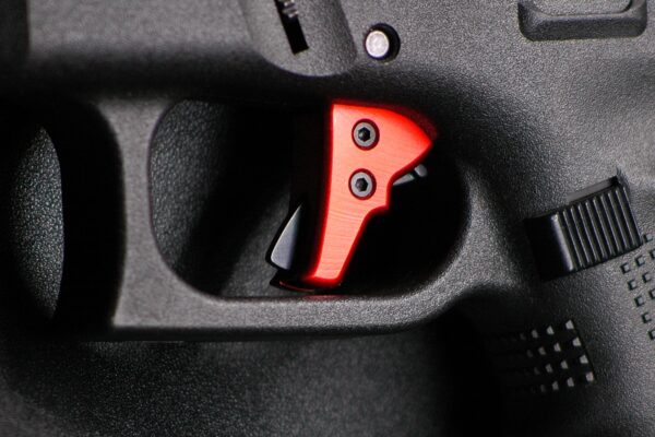 Serpico LYTE Gen 3-4 Aluminum Enhanced Trigger Shoe Inferno Red fits Glock - Image 2