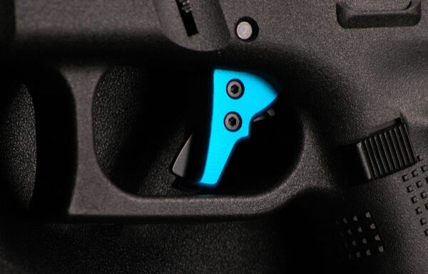 Serpico LYTE Gen 3-4 Aluminum Enhanced Trigger Shoe Cerulean Blue fits Glock - Image 3