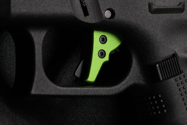 Serpico LYTE Gen 3-4 Aluminum Enhanced Trigger Shoe Zombie Green fits Glock - Image 2