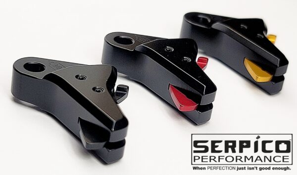 Serpico Performance® Bravo AL™ Flat Face Aluminum Trigger Shoe BLACK fits Gen 5 Glock