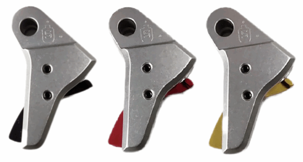 Serpico Performance® Bravo AL™ Flat Face Aluminum Trigger Shoe SILVER fits Gen 1-4 Glock and P80 All Models