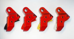 Serpico Performance STRYKE 5 Aluminum Flat Faced Trigger Shoe Inferno Red fits Glock Gen 5