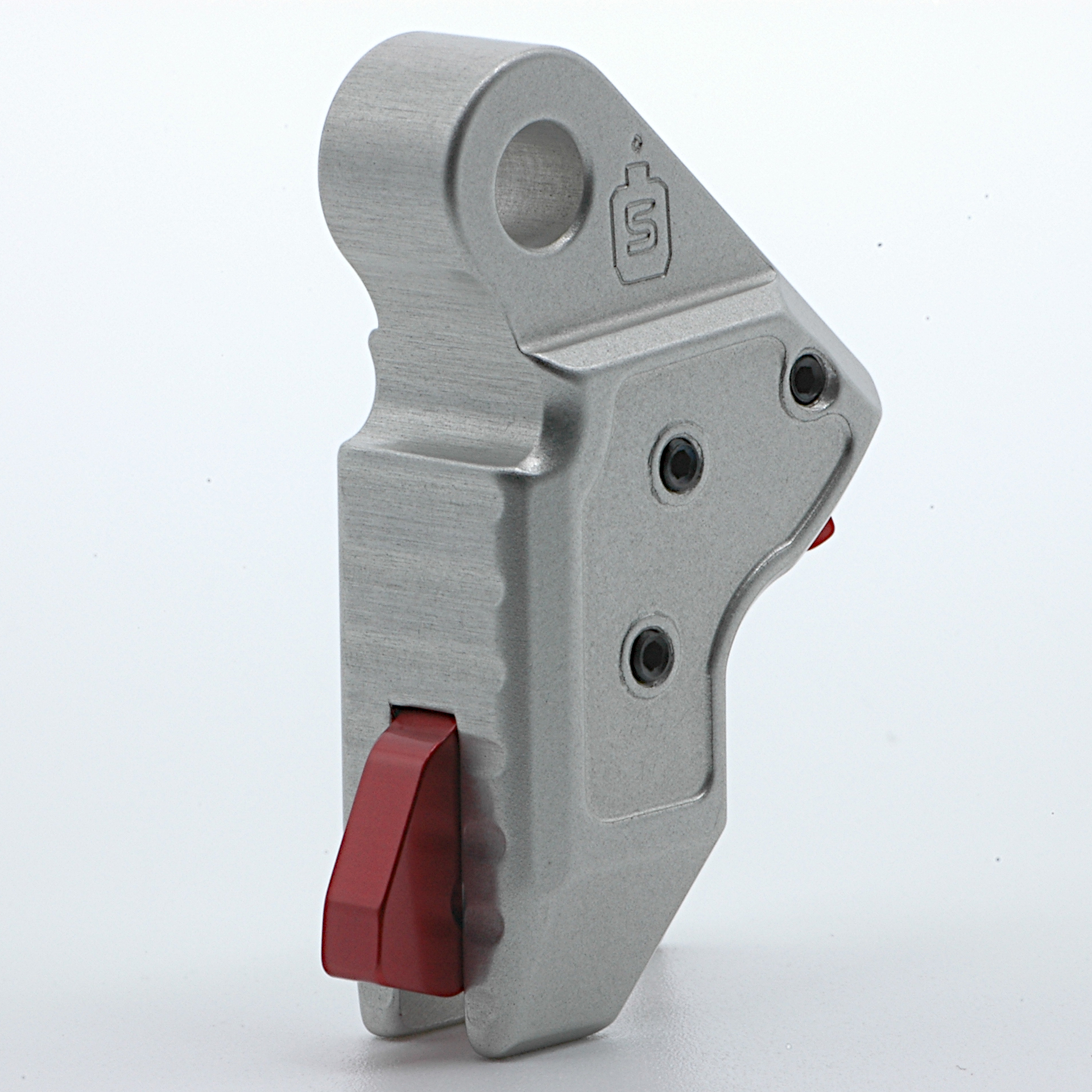 Serpico Performance STRYKE 5 Aluminum Flat Faced Trigger Shoe Matte Silver fits Glock Gen 5 - Image 2
