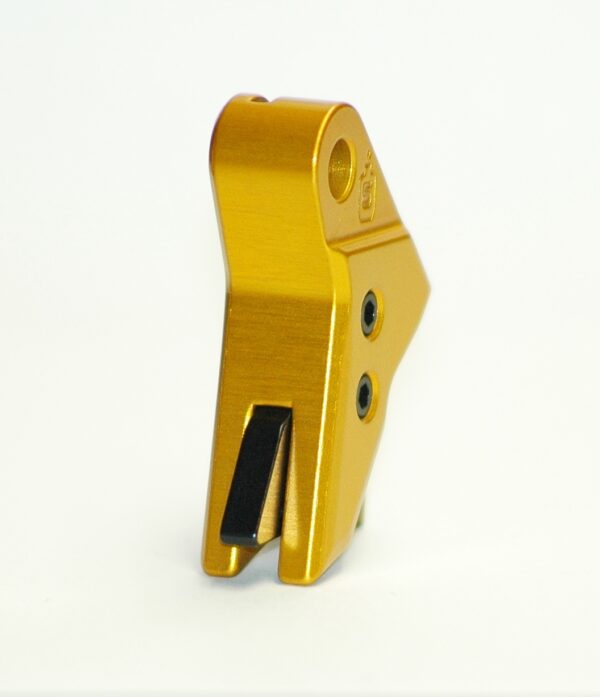 Serpico TANTO™ Gen 3-4 Aluminum Flat Faced Trigger Shoe Midas Gold fits Glock - Image 4
