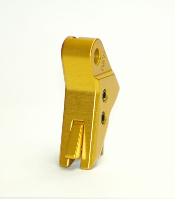 Serpico TANTO™ Gen 3-4 Aluminum Flat Faced Trigger Shoe Midas Gold fits Glock - Image 3