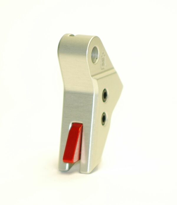 Serpico TANTO™ Gen 3-4 Aluminum Flat Faced Trigger Shoe Silver fits Glock - Image 3