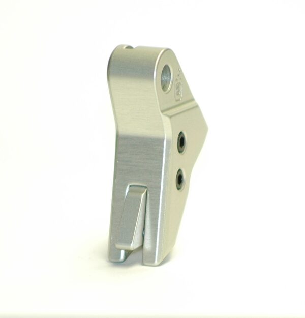 Serpico TANTO™ Gen 3-4 Aluminum Flat Faced Trigger Shoe Silver fits Glock - Image 2