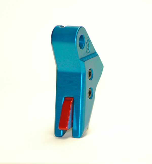 Serpico TANTO™ Gen 3-4 Aluminum Flat Faced Trigger Shoe Cerulean Blue fits Glock - Image 4