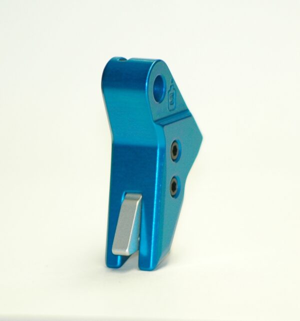 Serpico TANTO™ Gen 3-4 Aluminum Flat Faced Trigger Shoe Cerulean Blue fits Glock - Image 2