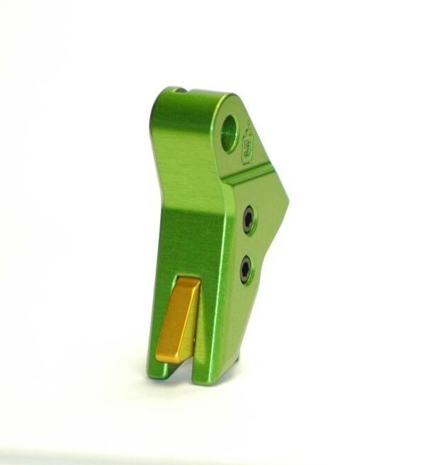 Serpico TANTO™ Gen 3-4 Aluminum Flat Faced Trigger Shoe Zombie Green fits Glock - Image 6