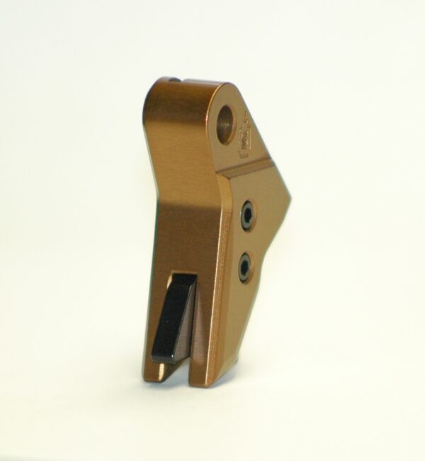 Serpico TANTO™ Gen 3-4 Aluminum Flat Faced Trigger Shoe FDE/Brown fits Glock - Image 3
