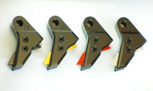 Serpico TANTO™ Gen 3-4 Aluminum Flat Faced Trigger Shoe Black fits Glock