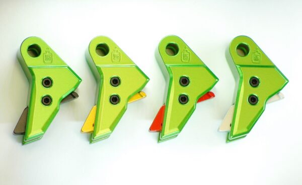 Serpico TANTO™ Gen 3-4 Aluminum Flat Faced Trigger Shoe Zombie Green fits Glock