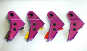 Serpico TANTO™ Gen 3-4 Aluminum Flat Faced Trigger Shoe Poison Purple fits Glock