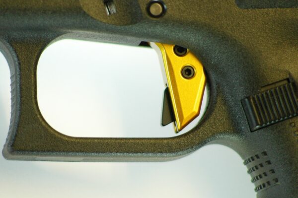 Serpico TANTO™ Gen 3-4 Aluminum Flat Faced Trigger Shoe Midas Gold fits Glock - Image 7