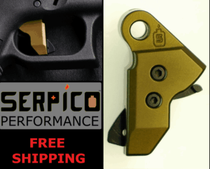 Serpico Performance STRYKOUT™ Gen 3-4 Trigger Shoe OD Green for Glock®